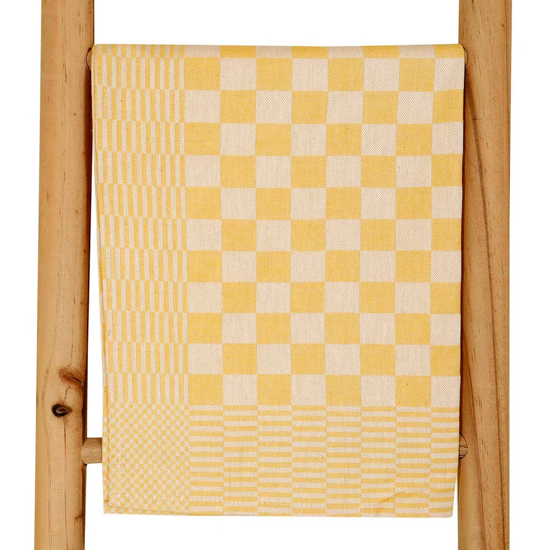Ścierka do naczyń 50x70 Krateczka żółta 200g/m2 Darymex — zdjęcie 6