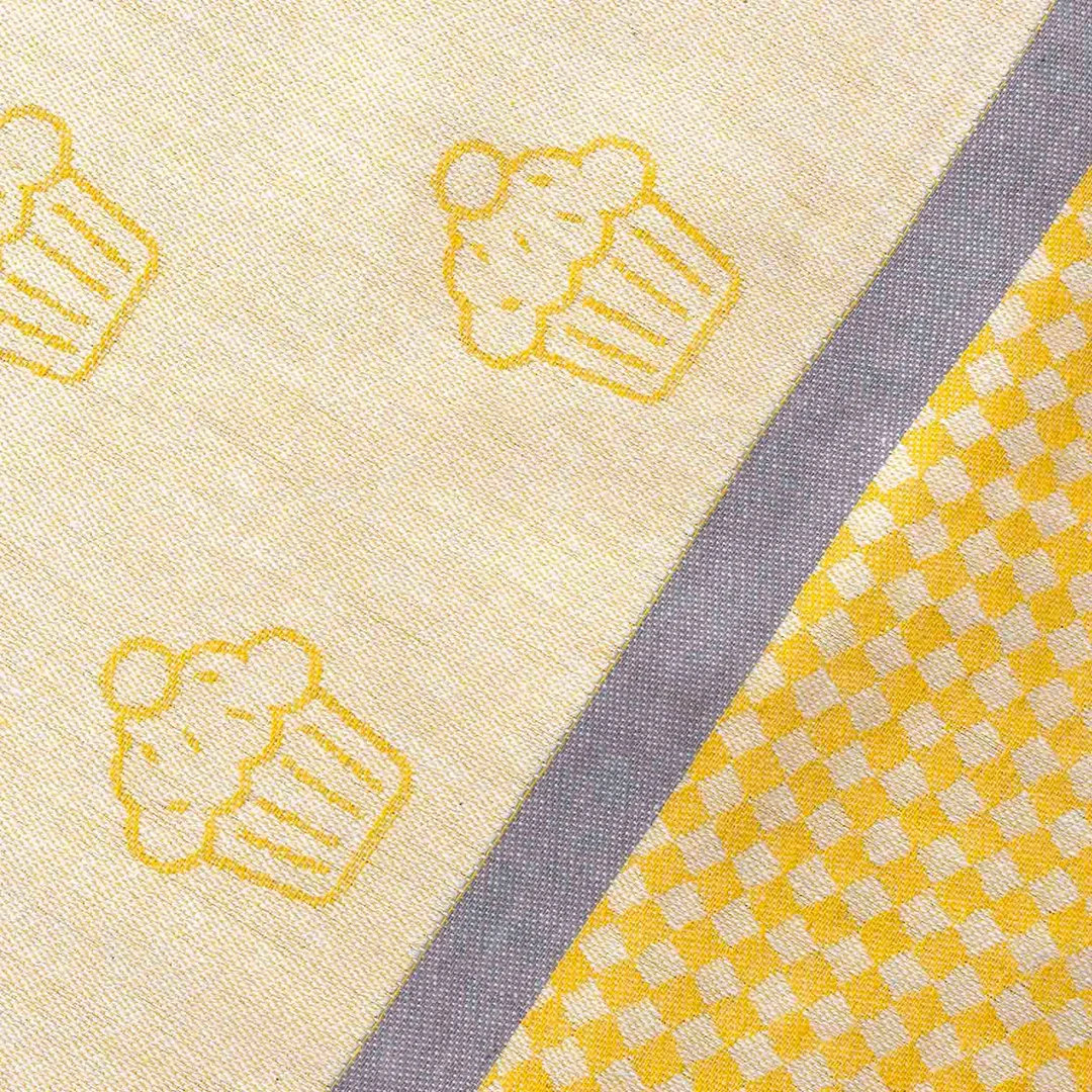 Ścierka do naczyń 50x70 Mufinki złota 200g/m2 Darymex — zdjęcie 5