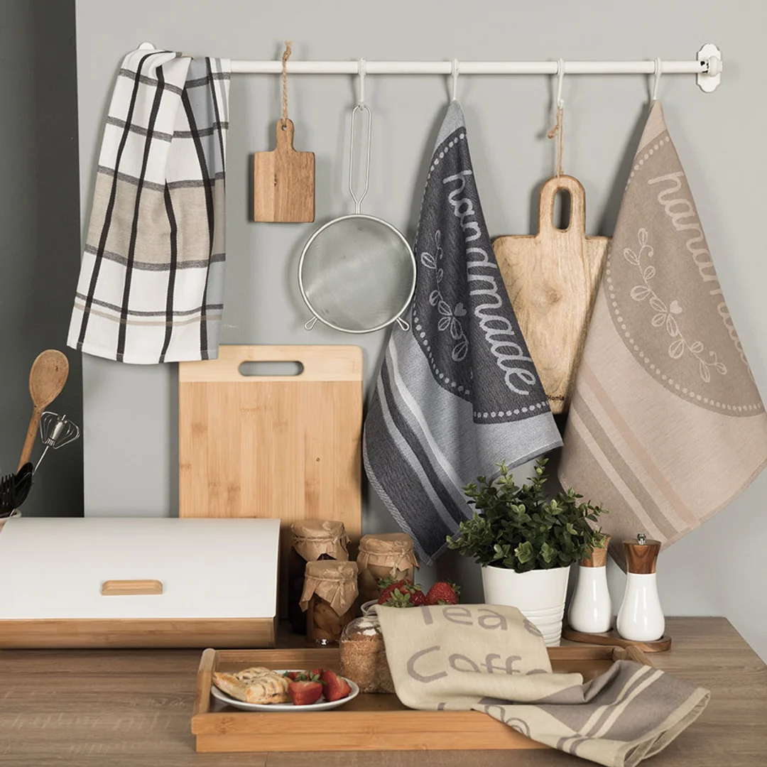 Ścierka kuchenna 50x70 002 beżowa Handmade — zdjęcie 4