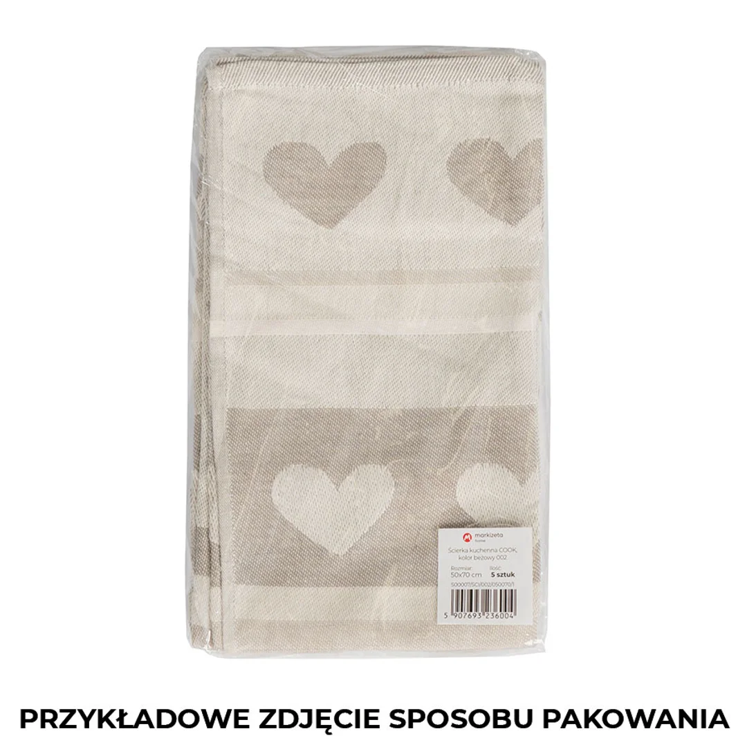 Ścierka kuchenna 50x70 002 beżowa Sweet Home — zdjęcie 6