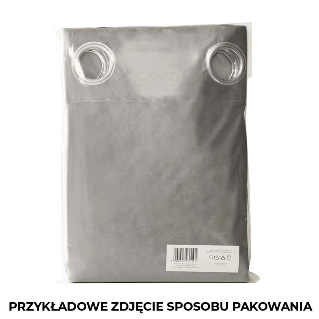 Zasłona gotowa na przelotkach 140x230 019 niebieski Super Blackout — zdjęcie 6