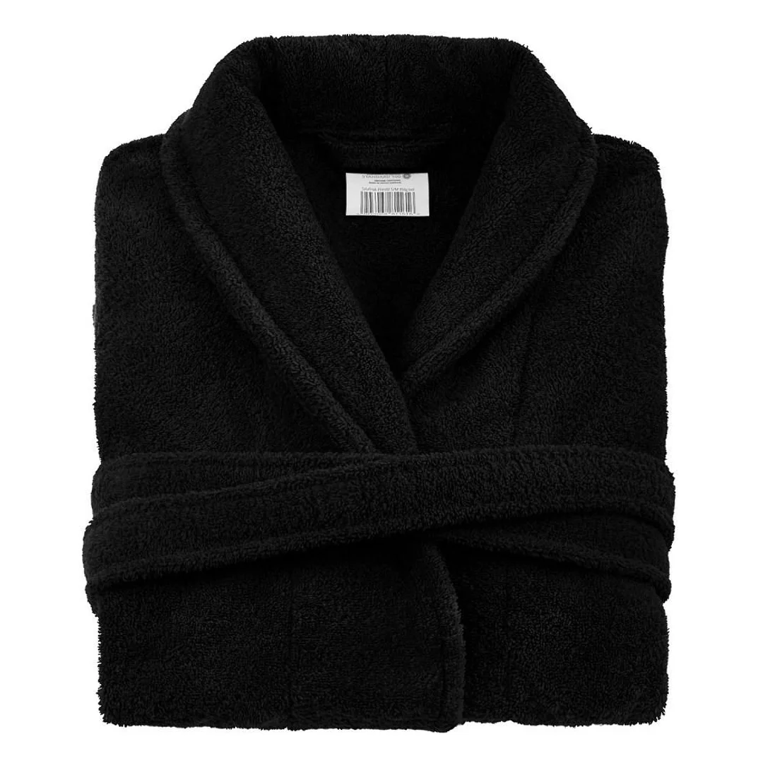 Szlafrok frotte Prestiż S/M czarny bawełniany hotelowy 450g/m2 — zdjęcie 2