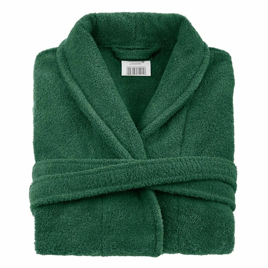 Szlafrok frotte Prestiż XXL zielony butelkowy bawełniany hotelowy 450g/m2 — zdjęcie 2