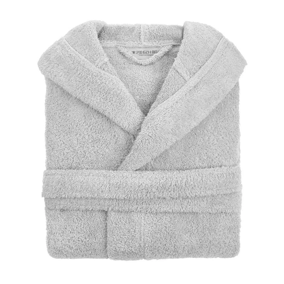 Szlafrok z kapturem frotte Robin S/M szary bawełniany hotelowy 450g/m2 — zdjęcie 2