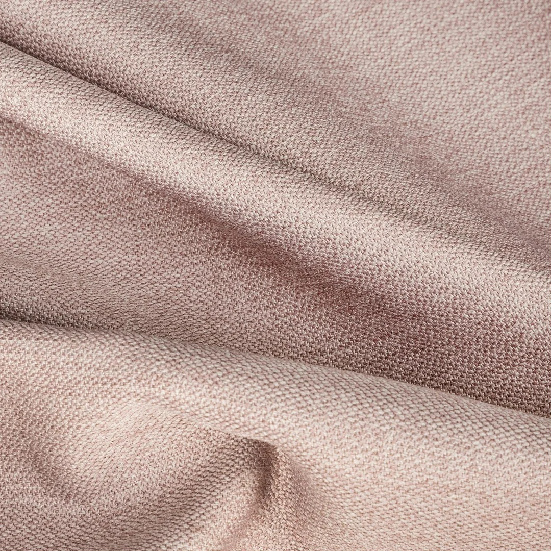 Zasłona 140x250 Avinion 2 pudrowa gotowa na przelotkach z tkaniny płóciennym splocie Terra Collection Eurofirany — zdjęcie 10
