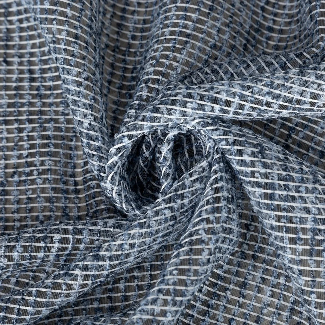 Zasłona 140x250 Palermo 2 popielata gotowa na przelotkach z miękkiej tkaniny z efektem melanżu Terra Collection Eurofirany Terra Collection Eurofirany — zdjęcie 7