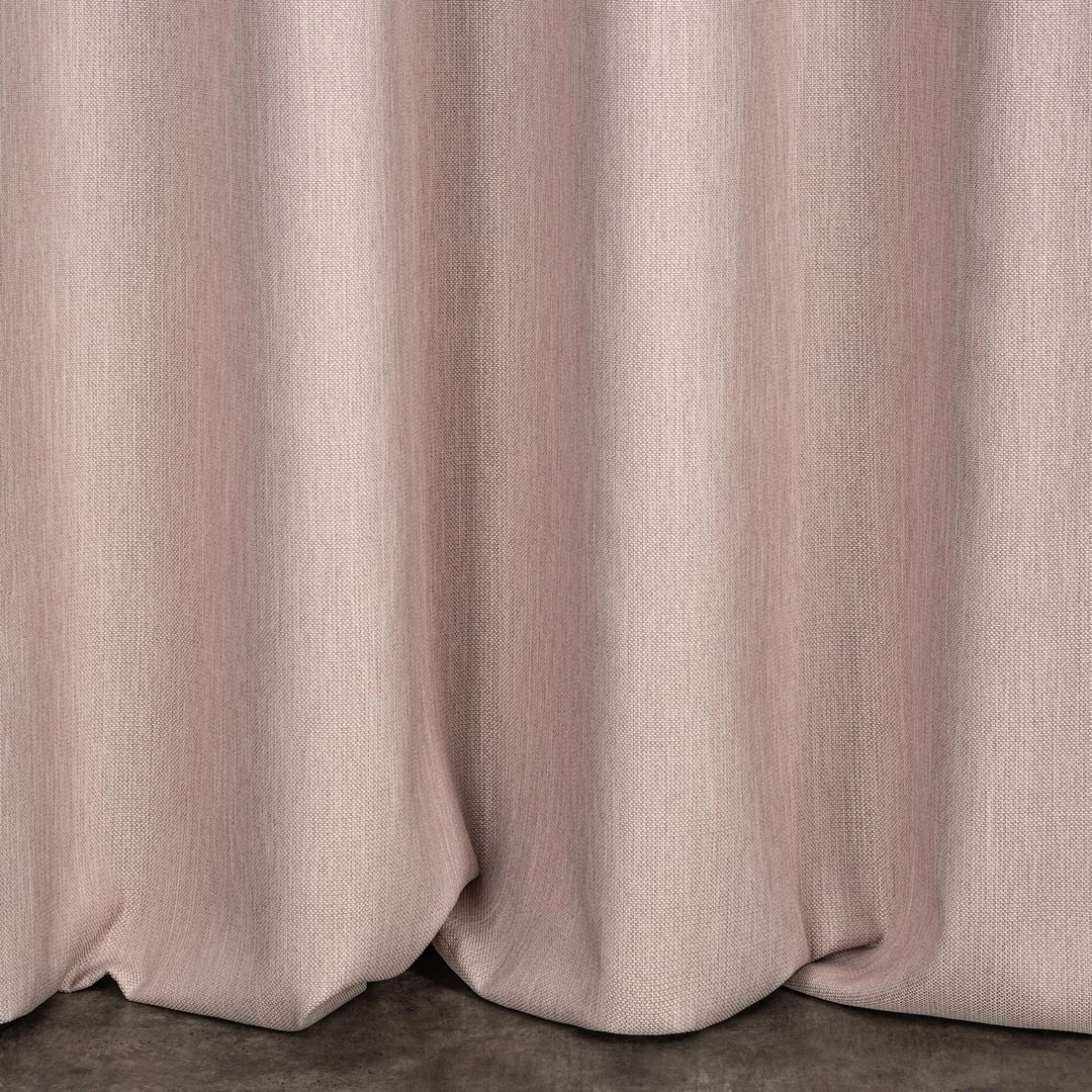 Zasłona 140x270 Avinion 4 pudrowa gotowa na taśmie z tkaniny o strukturze płótna Terra Collection Eurofirany — zdjęcie 7