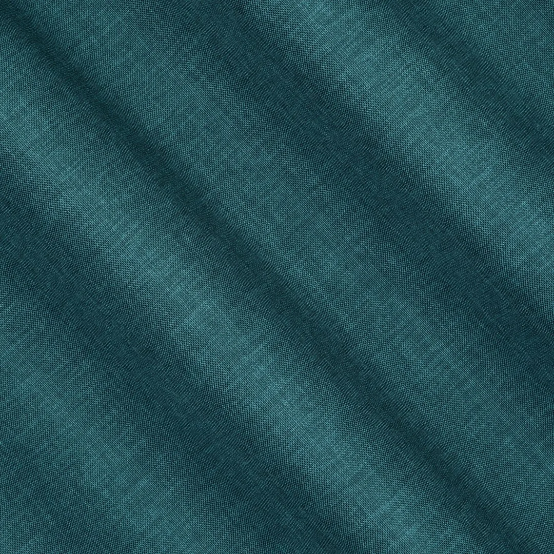 Zasłona 140x270 Morocco 3 turkusowa ciemna gotowa na taśmie z tkaniny o płóciennym splocie Terra Collection Eurofirany — zdjęcie 6