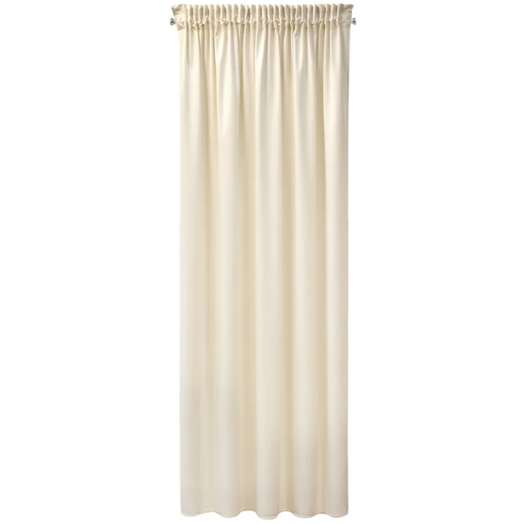 Zasłona 140x270 Sibel kremowa welurowa gotowa na taśmie Pierre Cardin — zdjęcie 5