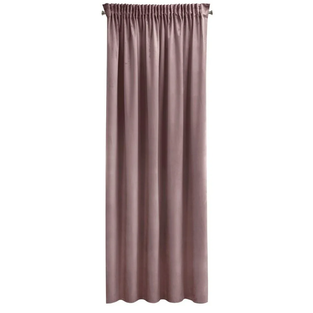 Zasłona 140x270 Sibel pudrowa welurowa gotowa na taśmie Pierre Cardin — zdjęcie 3