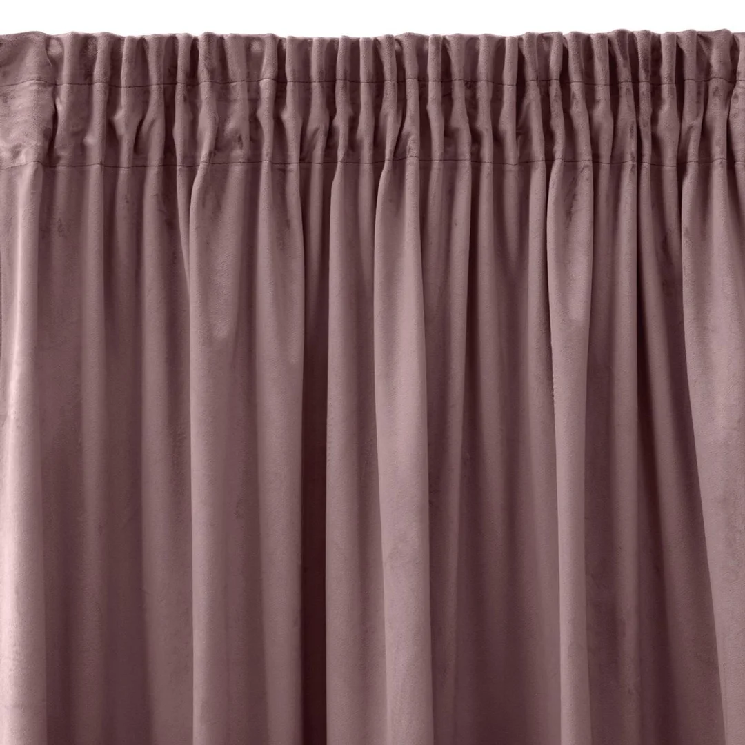 Zasłona 140x270 Sibel pudrowa welurowa gotowa na taśmie Pierre Cardin — zdjęcie 4