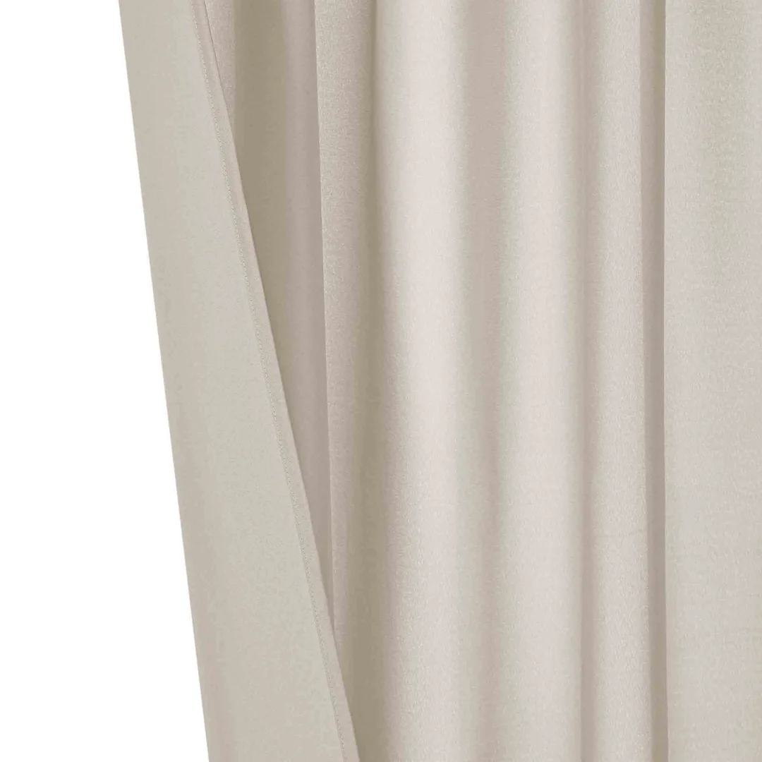 Zasłona gotowa 140x300 taupe na taśmie Viva do salonu — zdjęcie 2