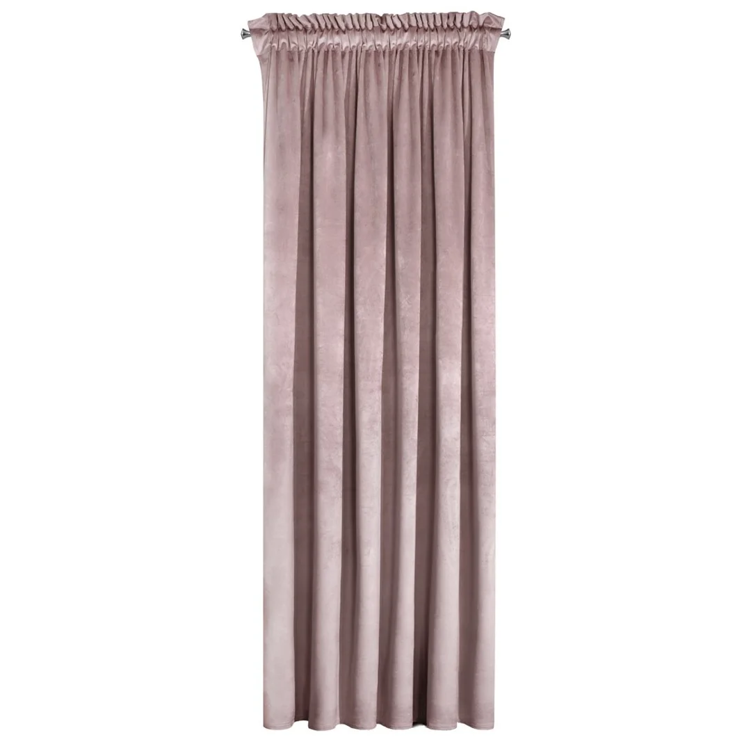 Zasłona gotowa na taśmie 140x270 Rosa pudrowa welurowa D91 — zdjęcie 4