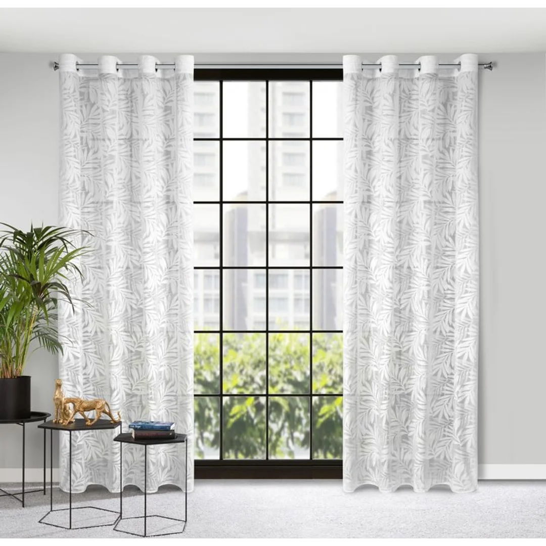 Zasłona gotowa nataly 140x250 cm biały — zdjęcie 2