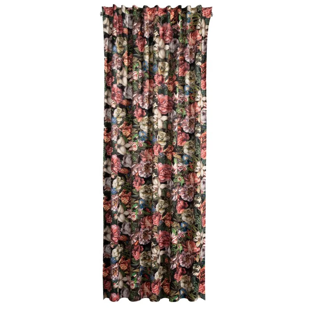 Zasłona gotowa peonia na taśmie 140x270 cm bordowy — zdjęcie 2
