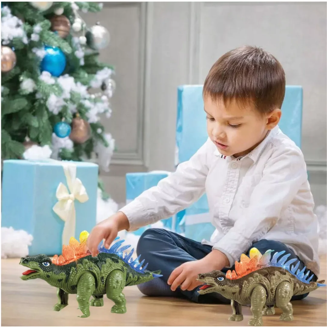 Dinozaur Stegozaur Interaktywny Dźwięk Chodzący dla dzieci zabawka
