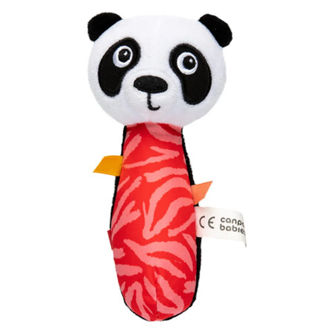 CANPOL Zabawka sensoryczna z piszczkiem BabiesBoo panda