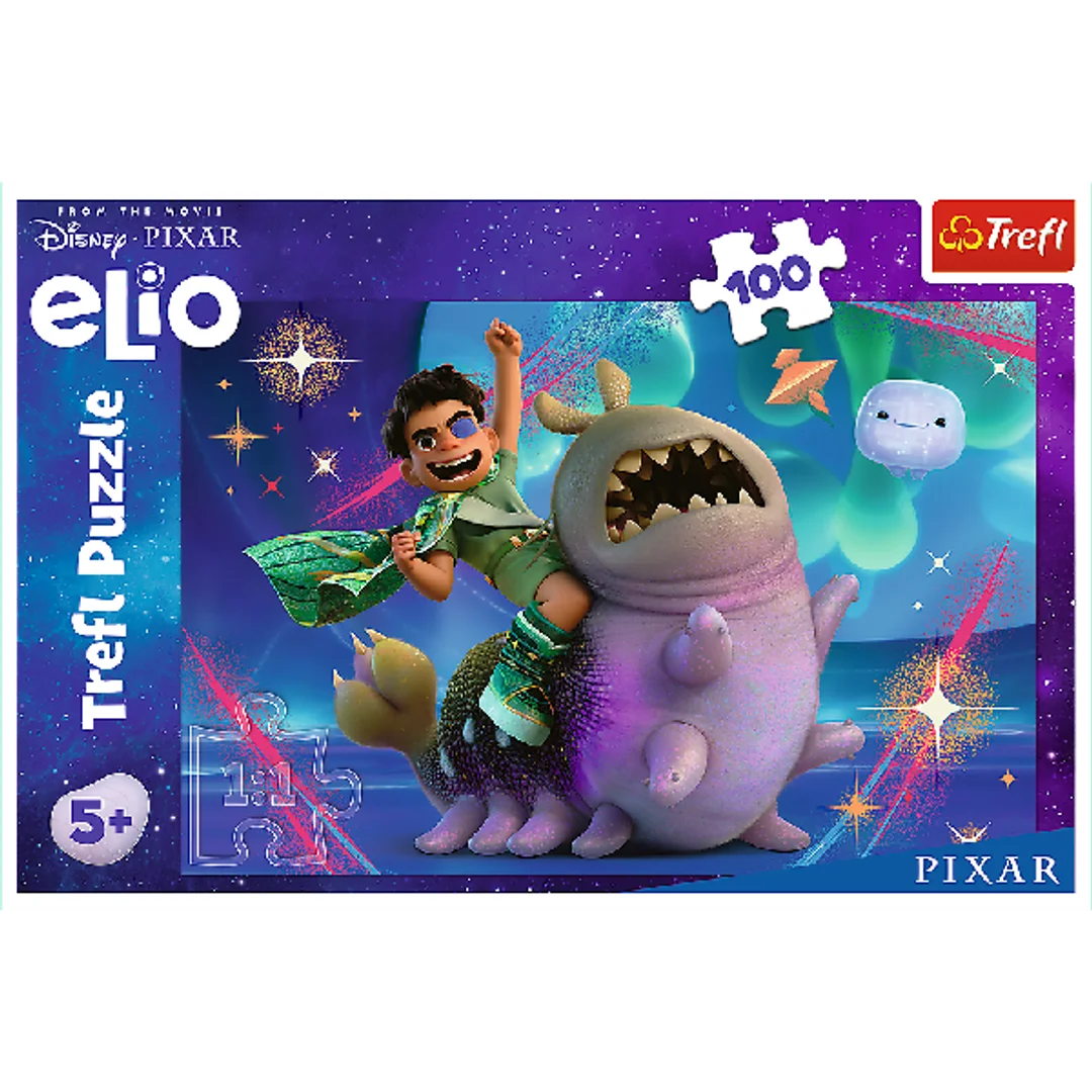 TREFL 16497 Puzzle 100 Elio i kosmiczna przygoda