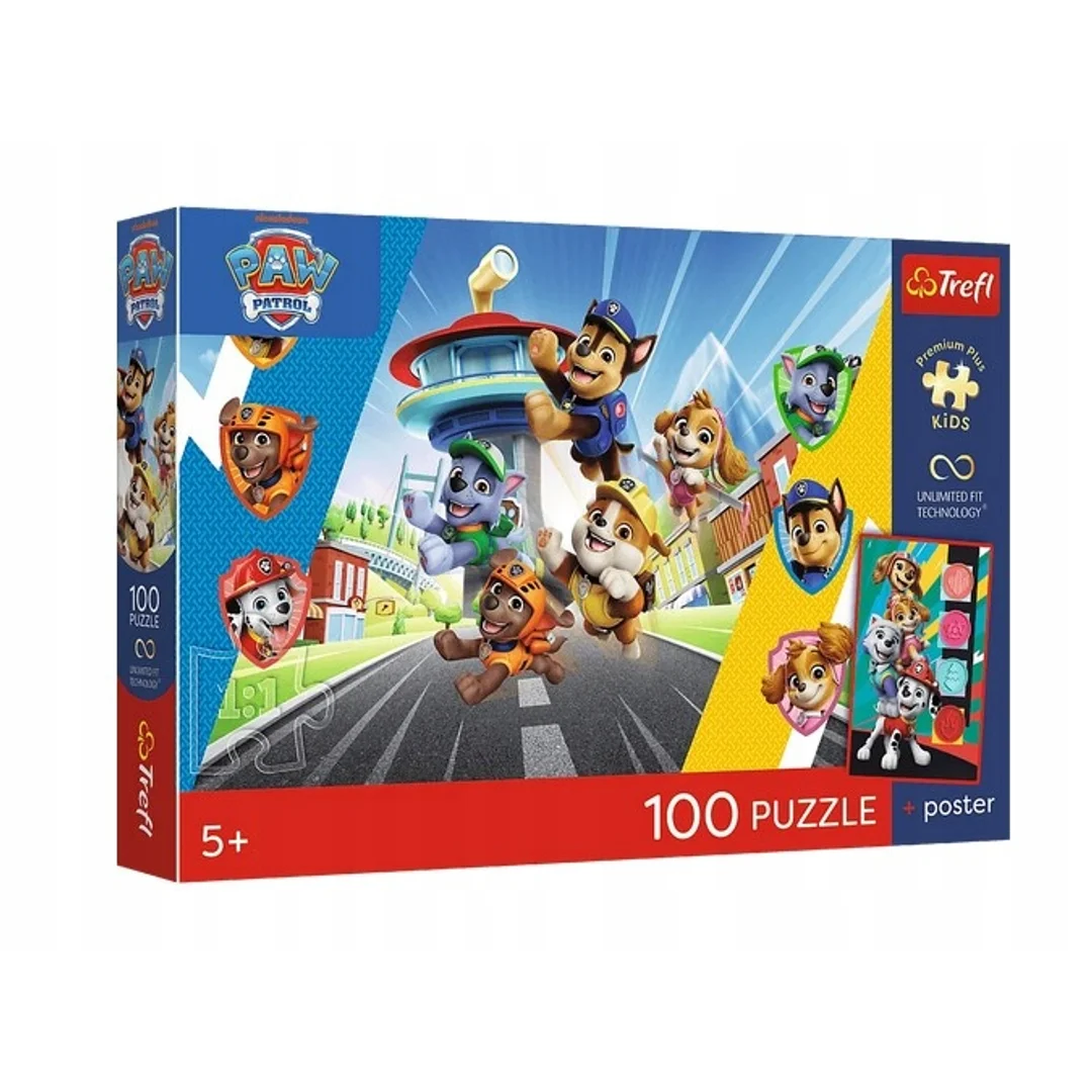 TREFL 16550 Puzzle 100 Psia przygoda / Paw Patrol