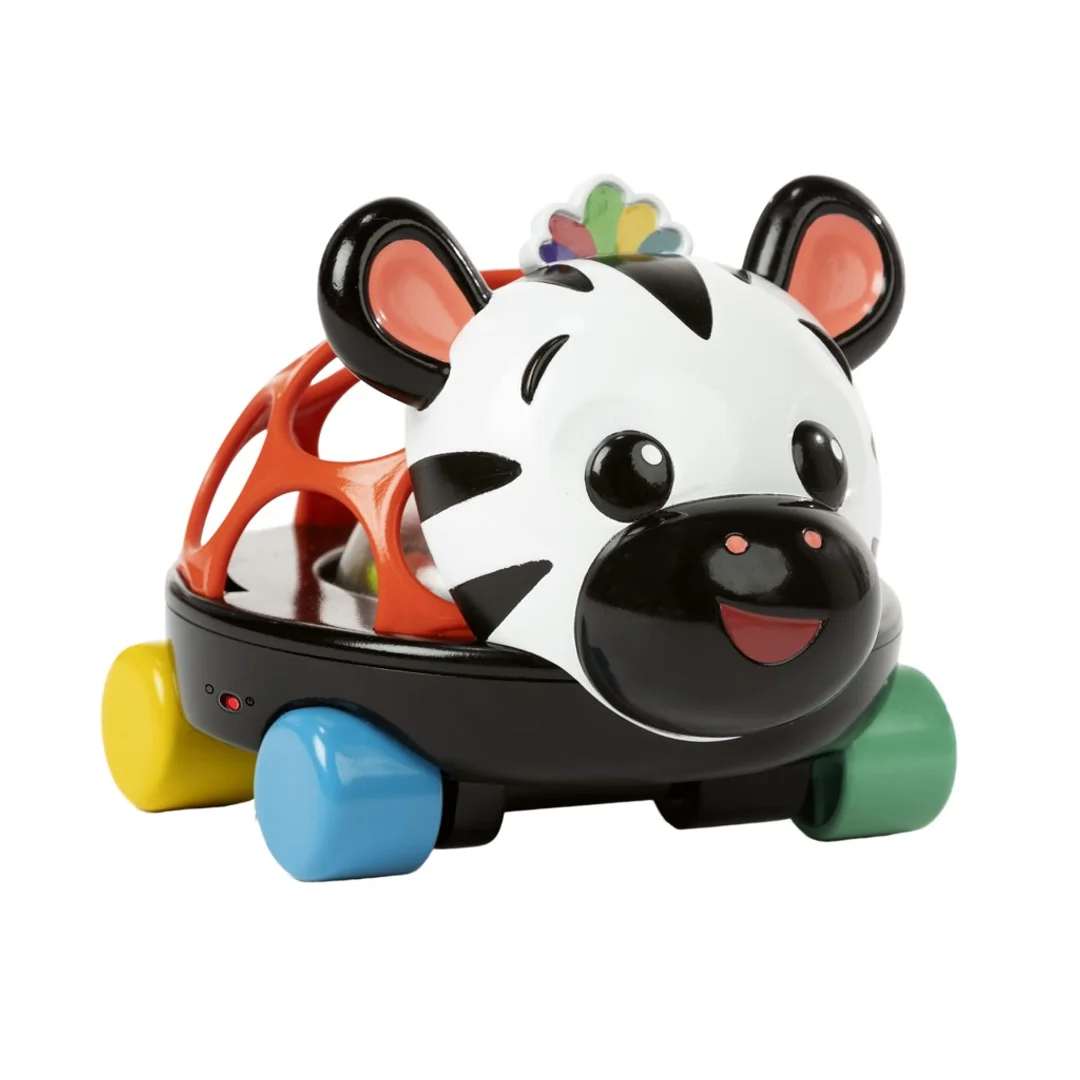 OBALL Zabawka samochód z grzechotką Curious Car Zen zebra m