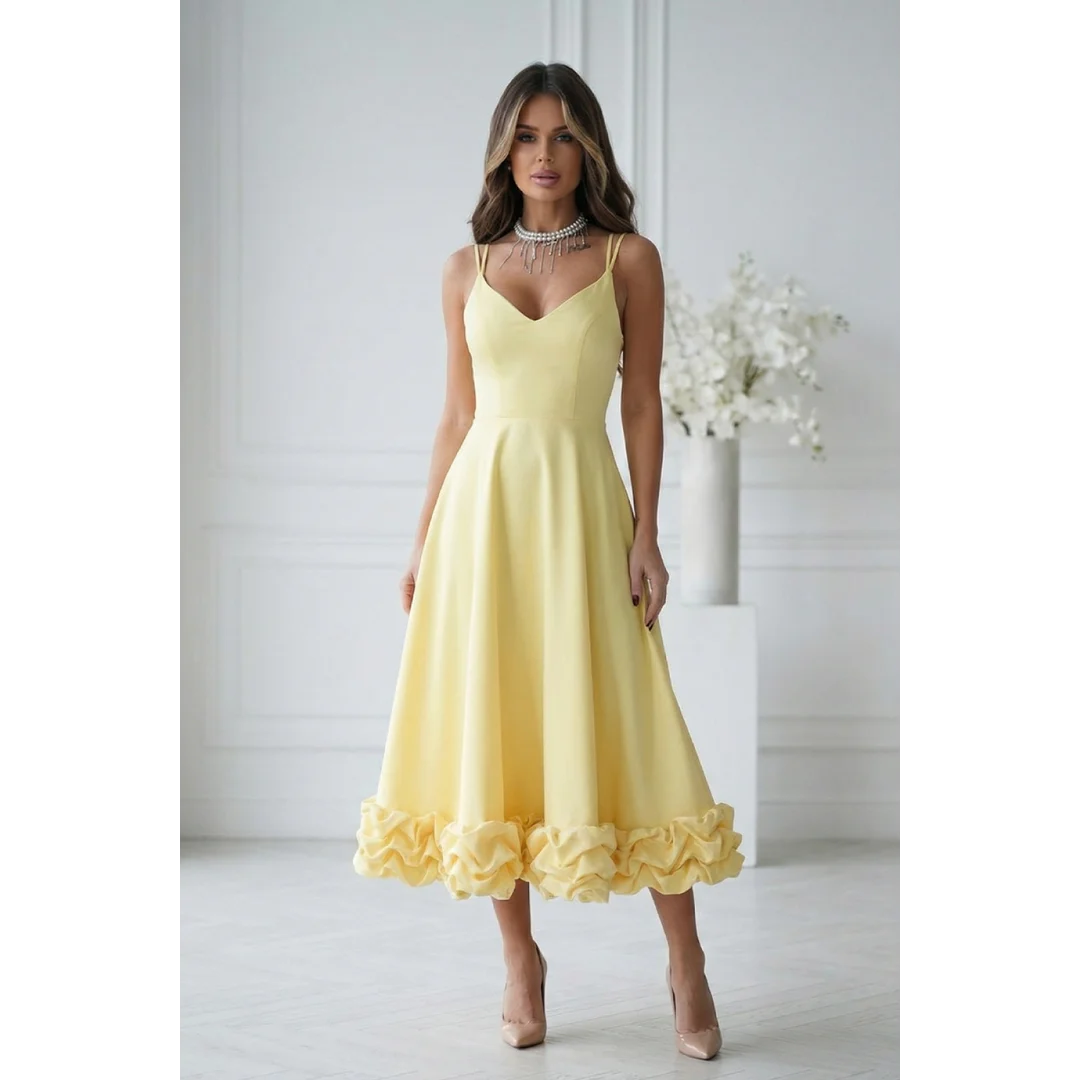 Sukienka Model 345-14 Yellow - Bicotone
