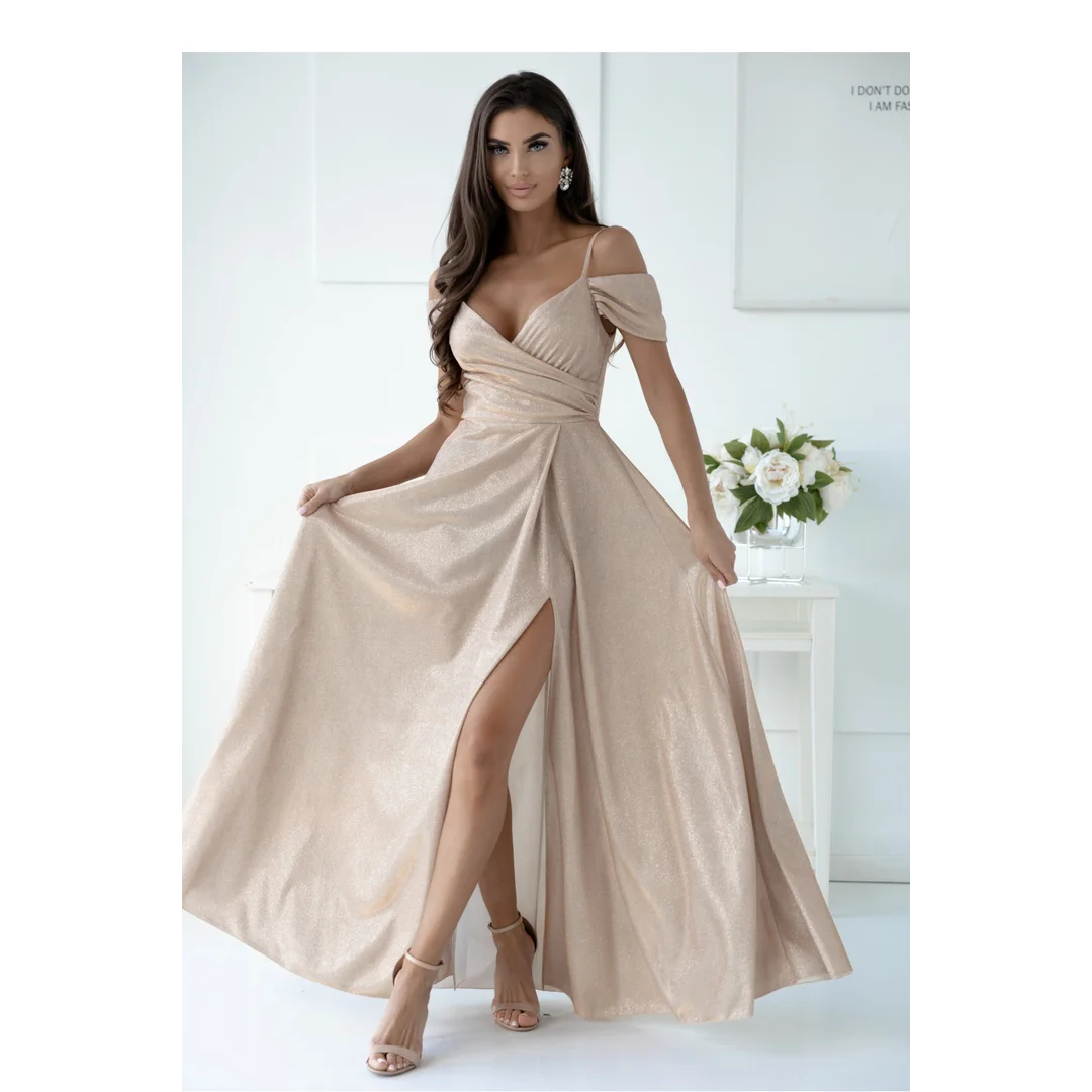 Sukienka Model Walentina Lux 001117. Gold - With You