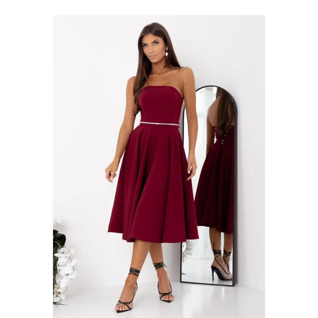 Sukienka Model Aurelia 011270. Bordo - With You - 3