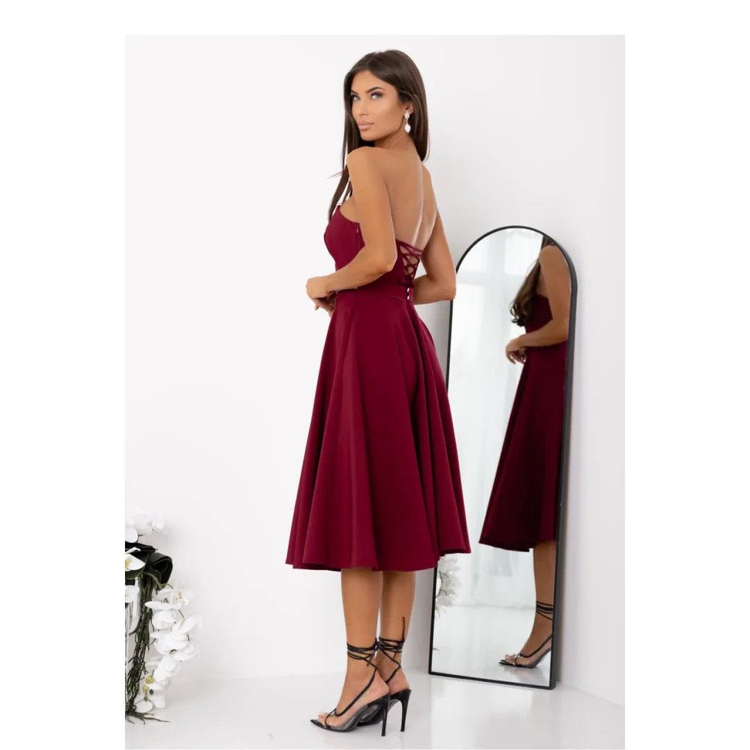 Sukienka Model Aurelia 011270. Bordo - With You - 4