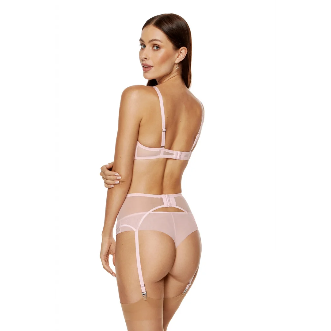 Gorsety, body, pasy Pas do pończoch Model Coco PPW Pink - Gorteks — zdjęcie 2