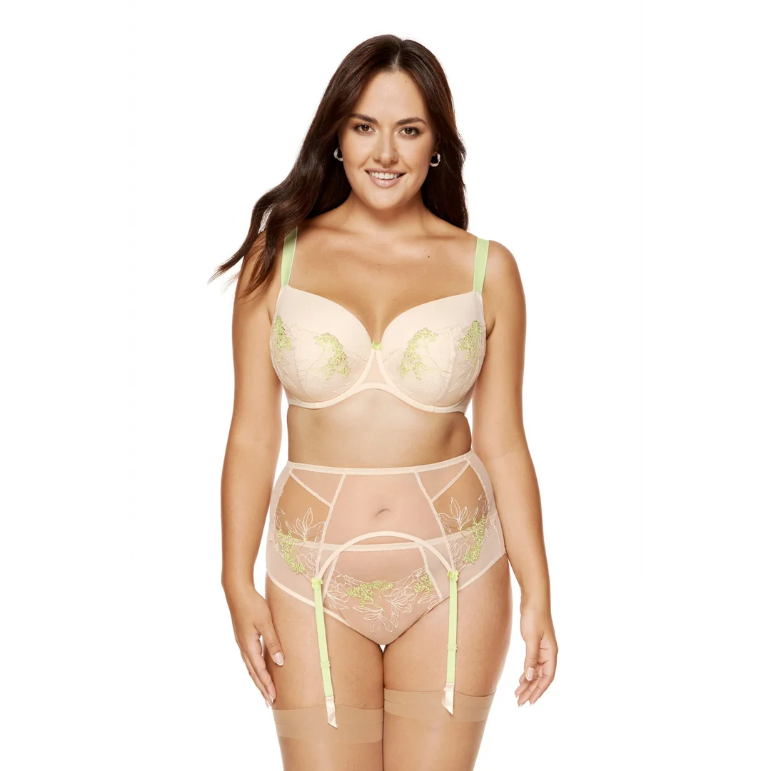 Gorsety, body, pasy Pas do pończoch Model Soleil PPW Beige - Gorteks — zdjęcie 2