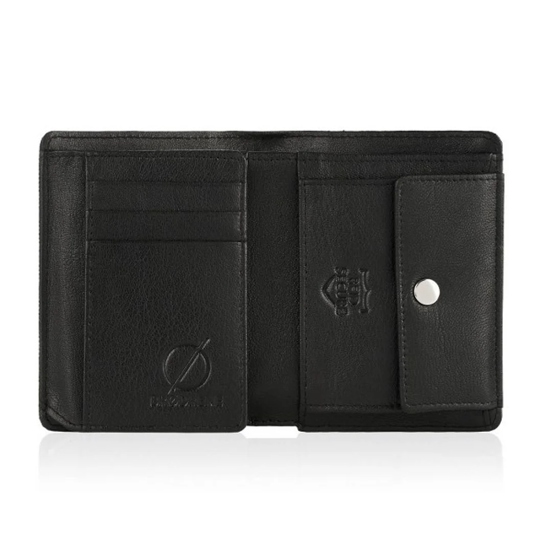 Modny Skórzany Portfel Męski RFID Brødrene G-06LC Czarny
