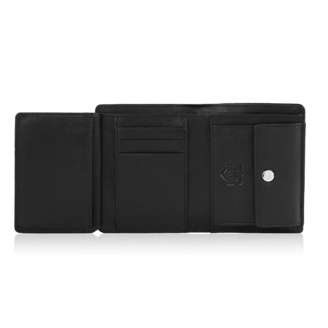 Modny Skórzany Portfel Męski RFID Brødrene G-06LC Czarny