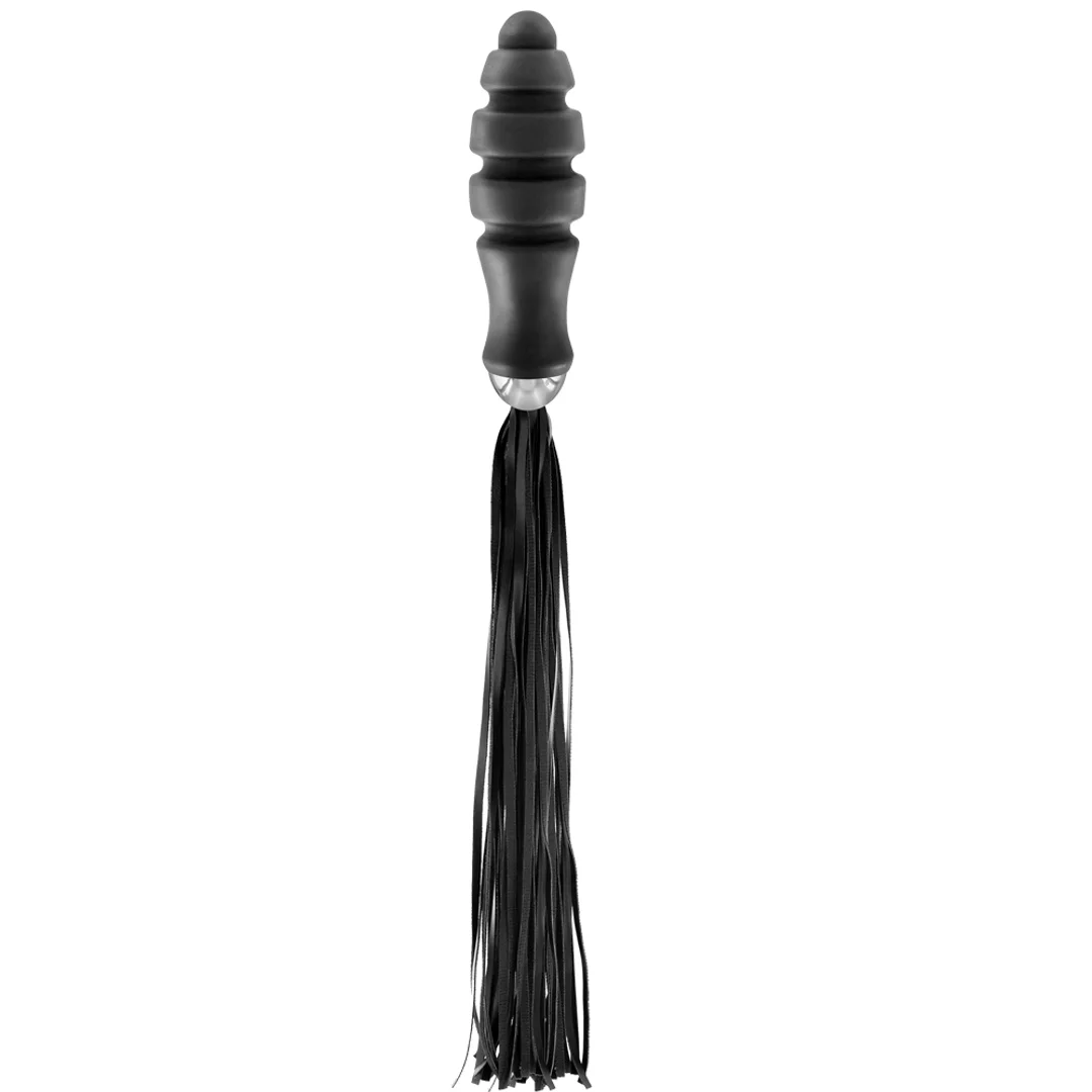 Pejcz z korkiem analnym Whip With Ogive Handle — zdjęcie 3