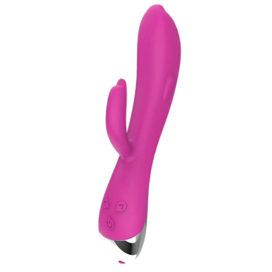 Wibrator silikonowy, 6 funkcji wibracji. Masażer łechtaczki AG-041