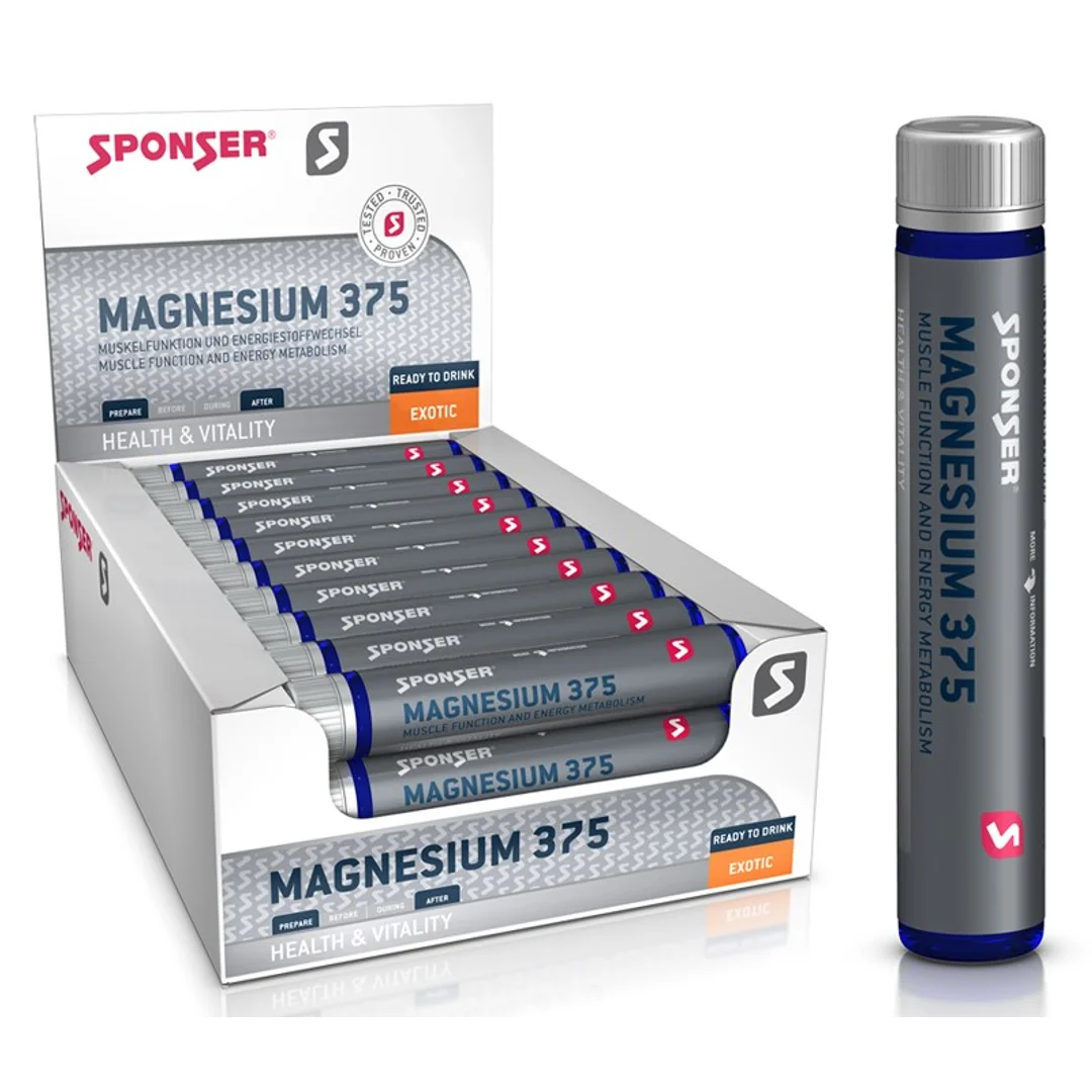 Magnez SPONSER MAGNESIUM 375 Exotic w ampułkach (pudełko 30 ampułek x 25g) (NEW)