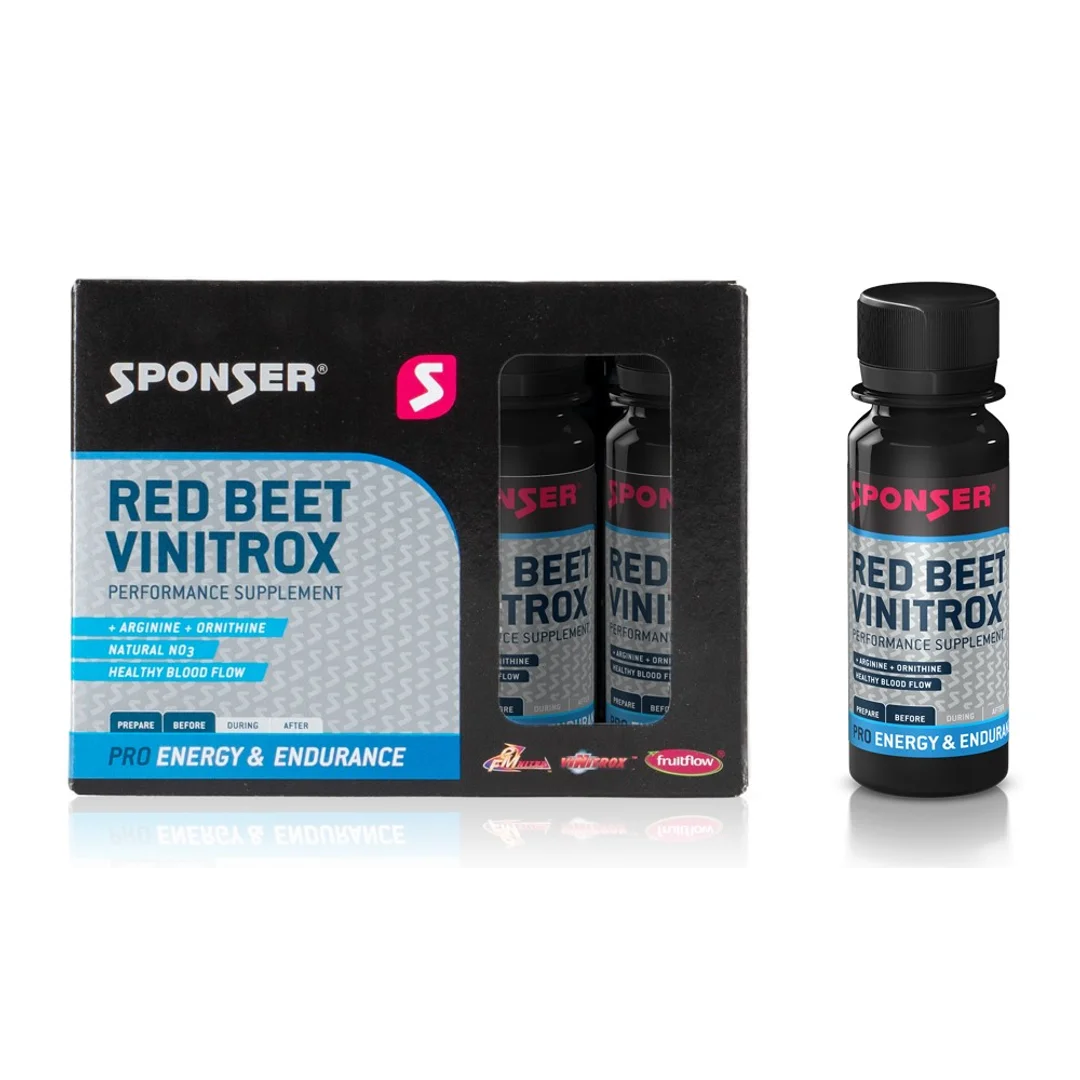 Suplement do utrzymania prawidłowej agregacji płytek krwi SPONSER RED BEET VINITROX (pudełko 4 butelki x 60ml) (NEW)