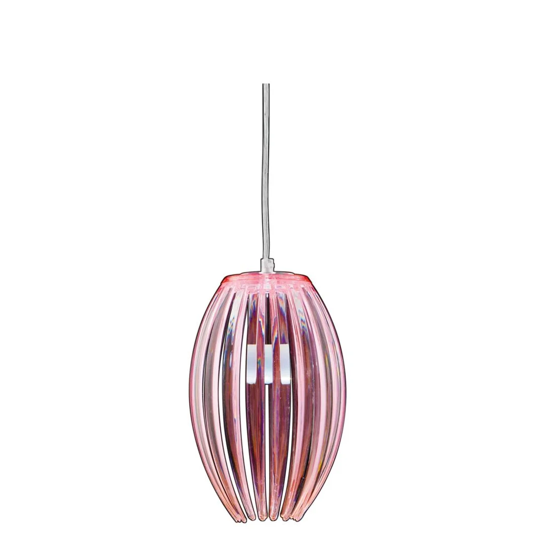 ABUKO LAMPA WISZĄCA 1X60W E27 RÓŻOWY MAŁY
