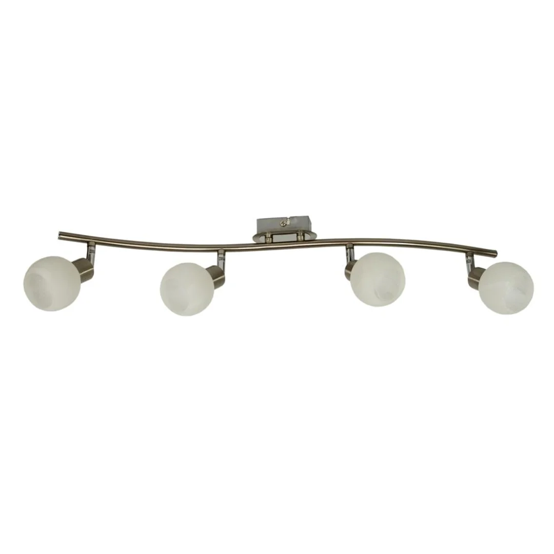 ALABASTER LAMPA SUFITOWA LISTWA 4X40W G9 SATYNA+CHROM
