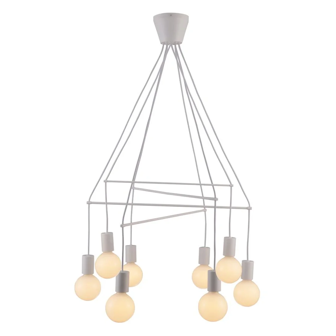 ALTO LAMPA WISZĄCA 8X40W E27 BIAŁY MATOWY