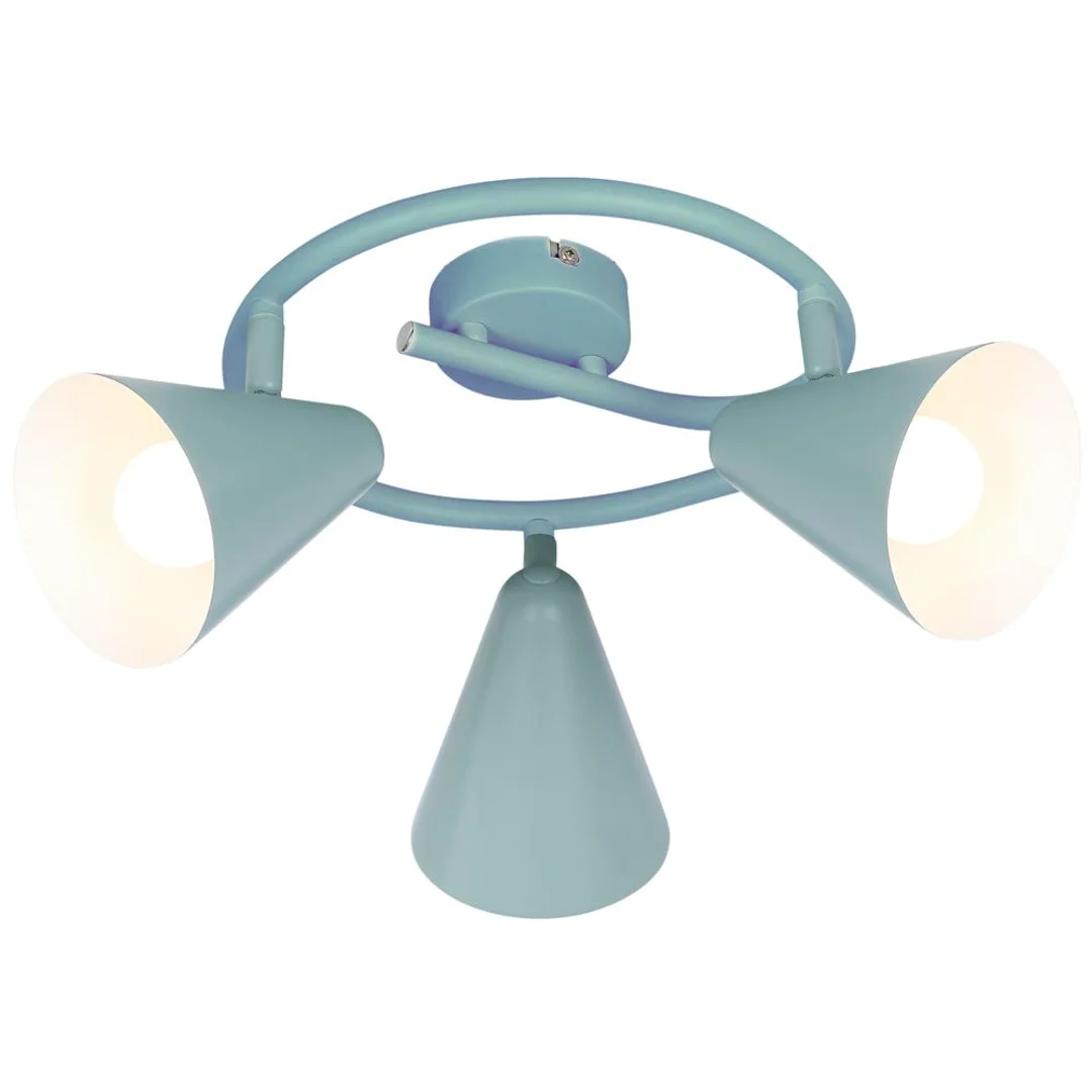 AMOR LAMPA SUFITOWA SPIRALA 3X40W E14 SZARY MAT