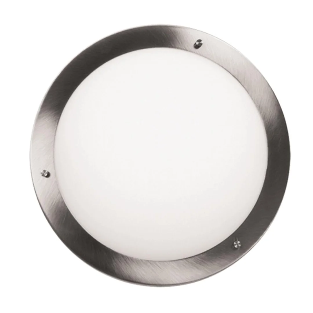 AQUILA LAMPA SUFITOWA PLAFON 32 1X60W E27 SATYNA NIKIEL IP44