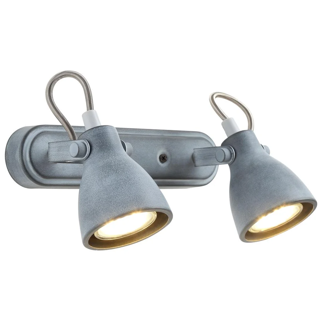 ASH LAMPA SUFITOWA LISTWA 2X40W GU10 SZARY MAT