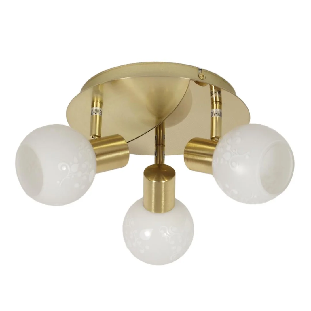 AVILA LAMPA SUFITOWA PLAFON 3X40W E14 MOSIĄDZ