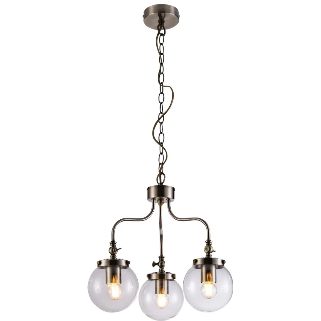 BALLET LAMPA WISZĄCA 3X40W E27 PATYNOWY
