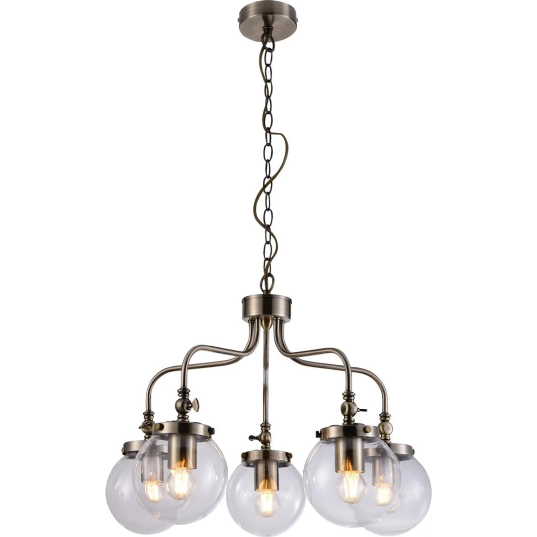 BALLET LAMPA WISZĄCA 5X40W E27 PATYNOWY