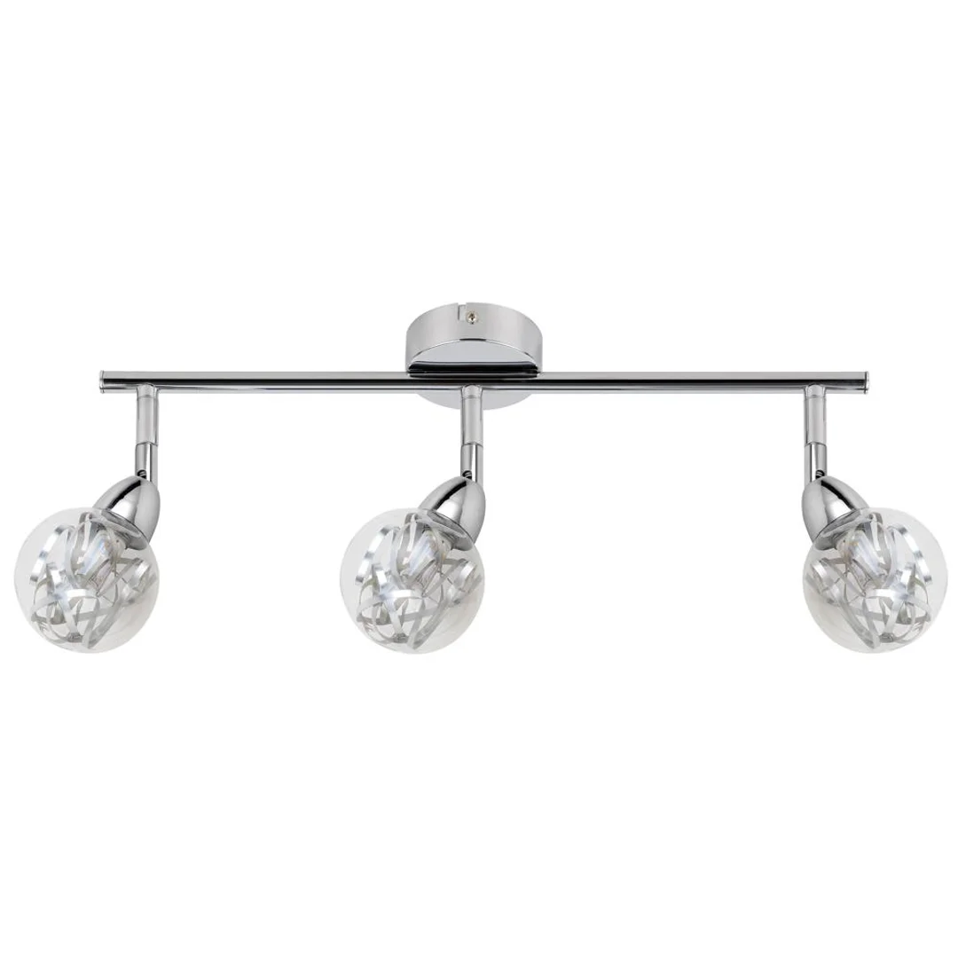 BOLO LAMPA SUFITOWA LISTWA 3X6W LED SMD GŁÓWKA OKRĄGŁA 1E Z PRZEGUBEM KLOSZ WYMIENNY KD SYSTEM CHROM/BEZBARWNY