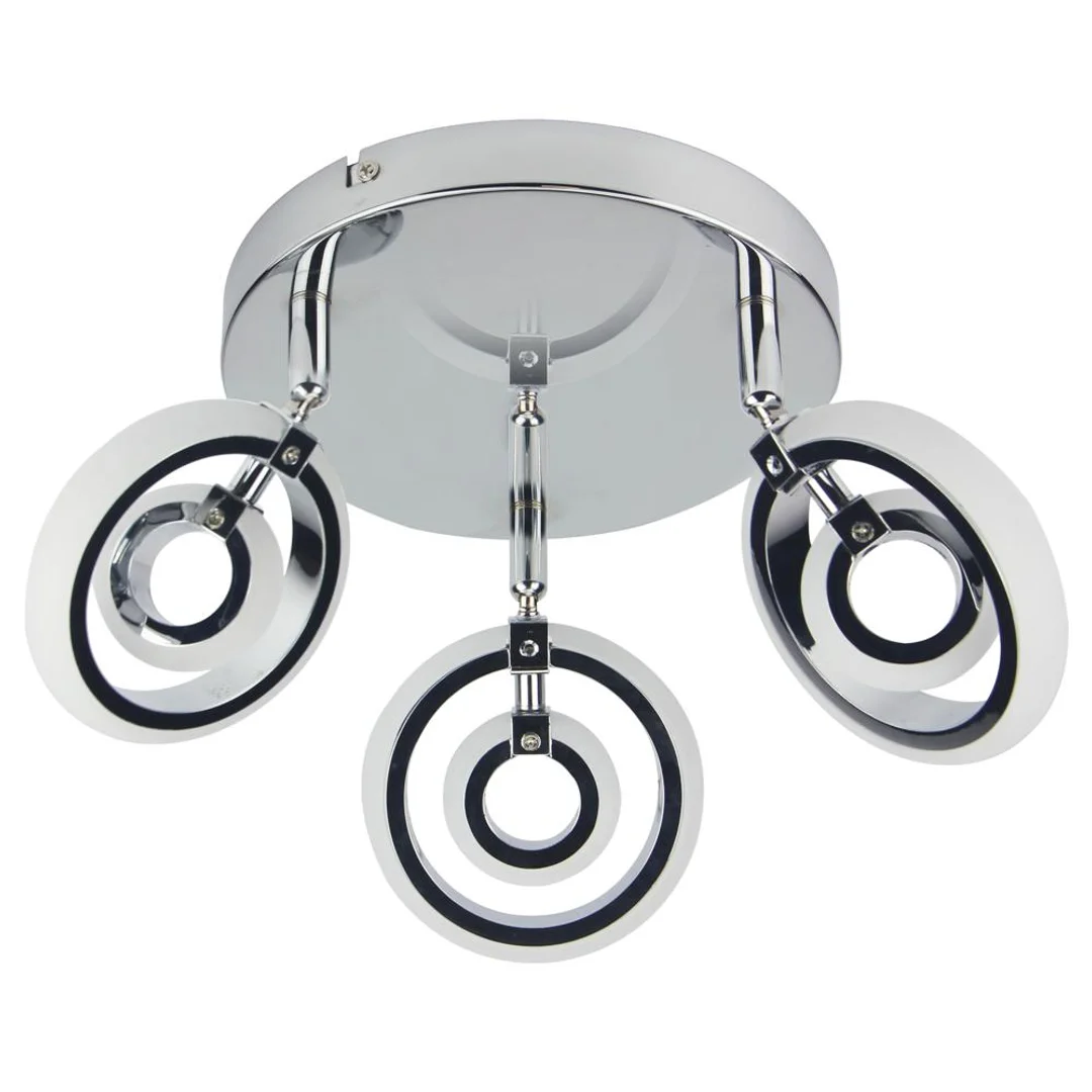 CELT LAMPA SUFITOWA PLAFON 3X6W LED CHROM 3000K