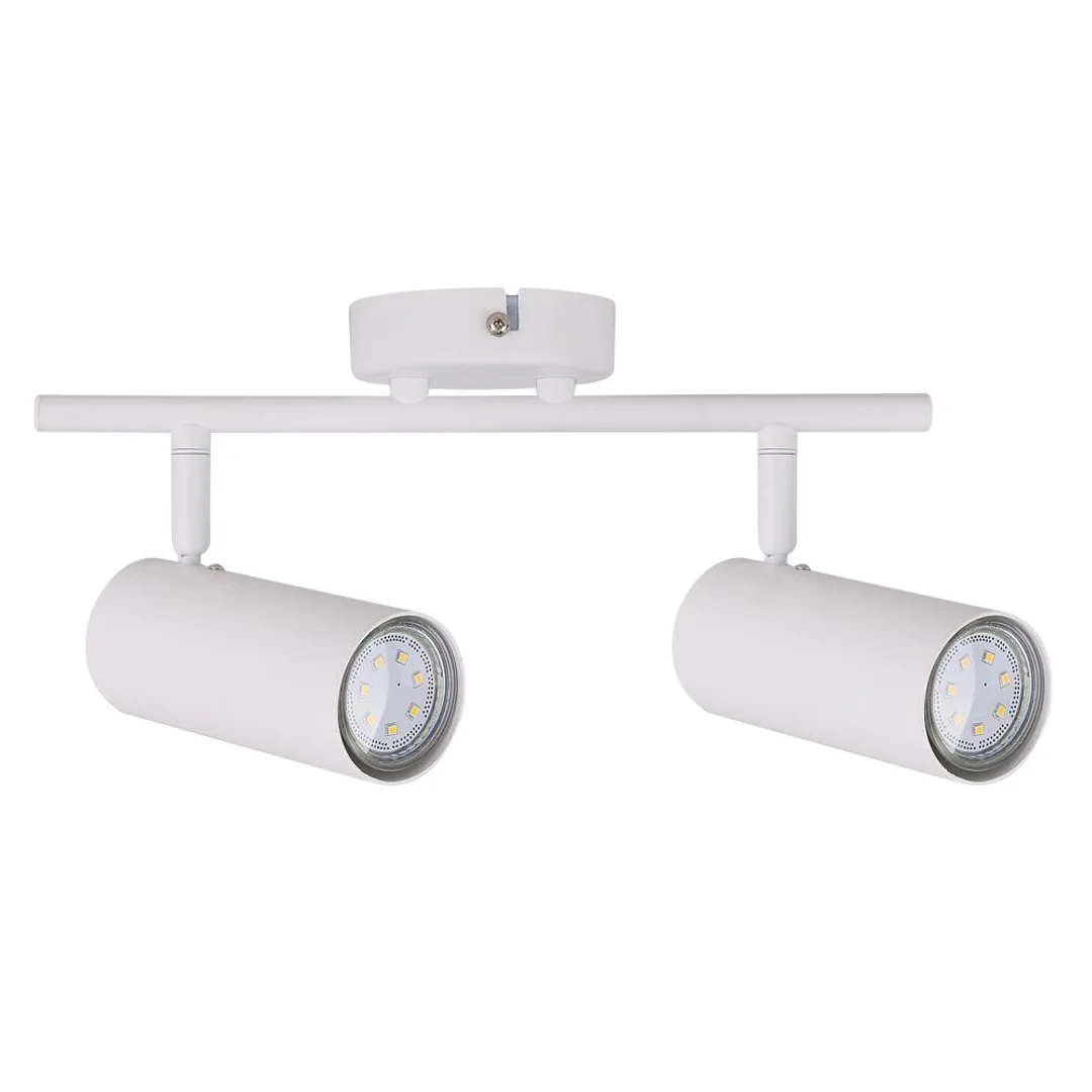 Colly lampa sufitowa biały 2x15w gu10 klosz biały