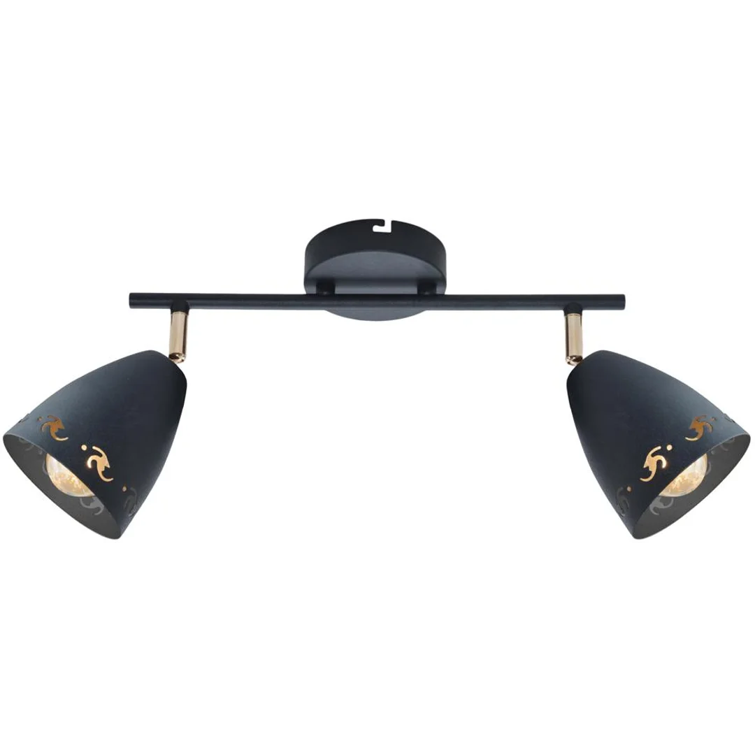 COTY LAMPA SUFITOWA LISTWA 2X40W E14 CZARNY