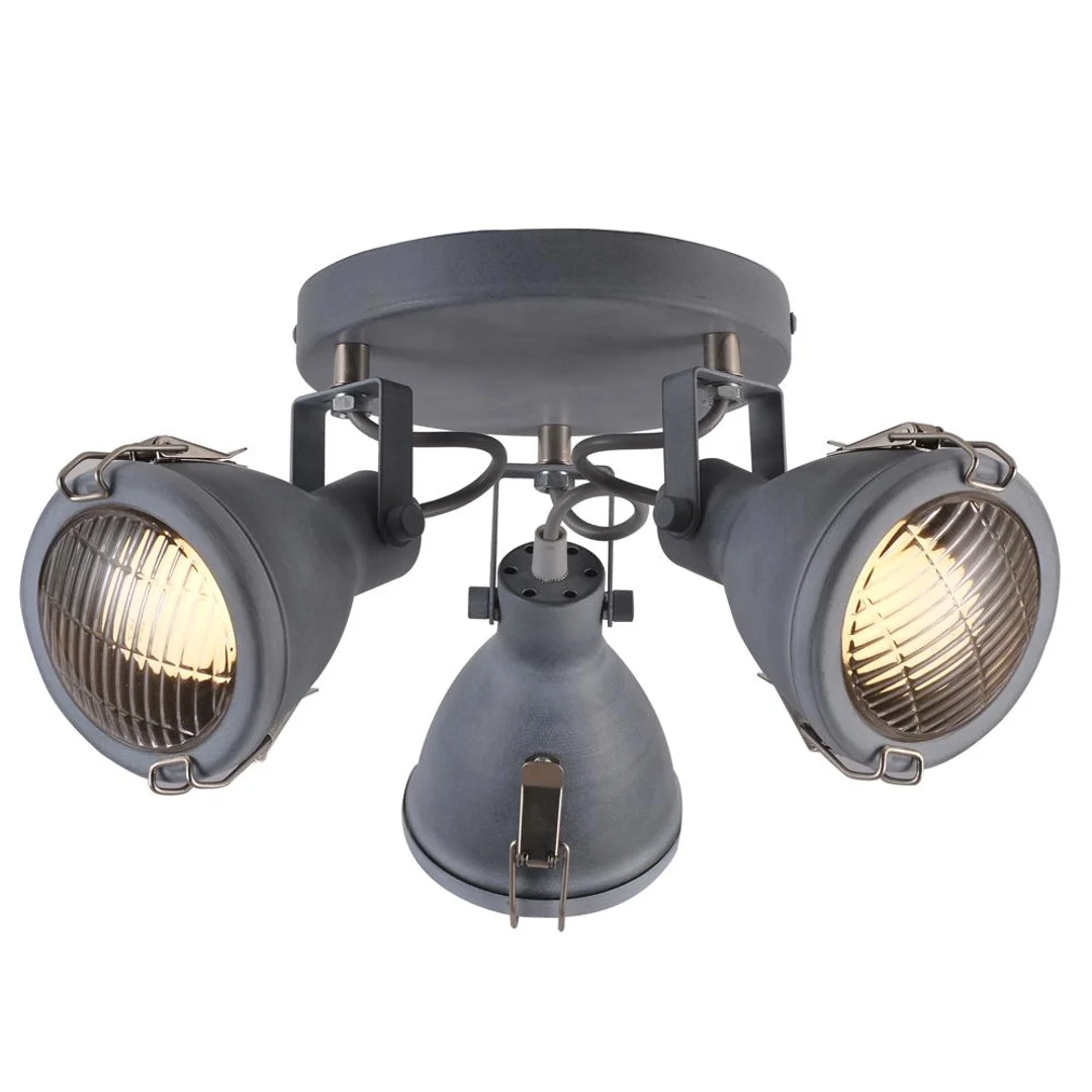 CRODO LAMPA SUFITOWA PLAFON 3X40W E14 SZARY